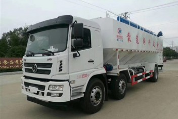 （30方）陜汽軒德小三軸散裝飼料運(yùn)輸車(chē)